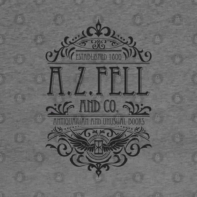 Good Omens: A.Z. Fell Book Shop (dark) by firlachiel